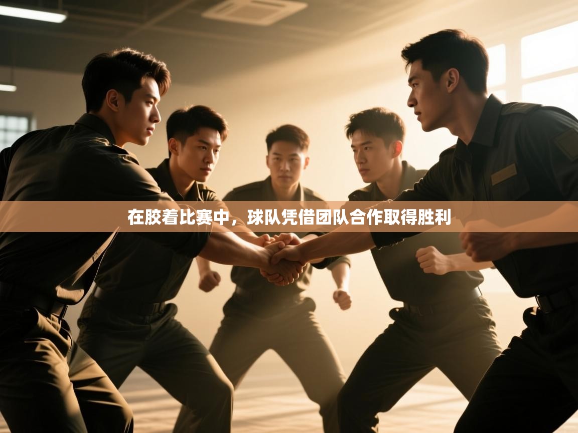 在胶着比赛中，球队凭借团队合作取得胜利